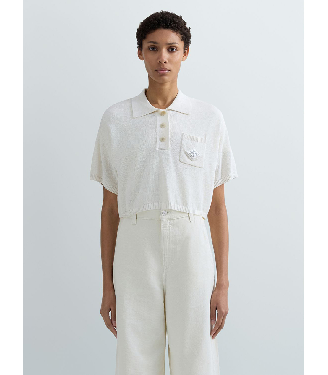 クロップドポロシャツ